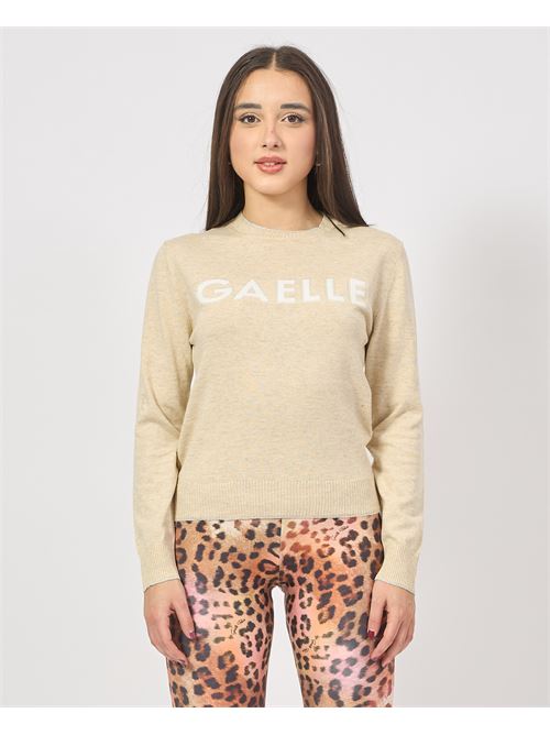 Pull en coton avec logo Gaelle Paris GAELLE PARIS | GAABW04270BI67